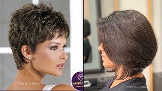 10 CORTE DE CABELO FEMININO CURTO MULHERES 50 60 70 ANOS [upl. by Rexferd753]