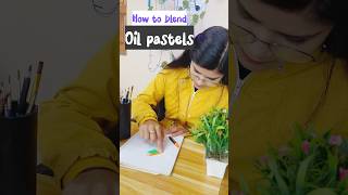 Blending Hacks for Oil Pastels shorts [upl. by Silvanus]