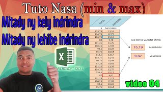 MINIMUM ET MAXIMUM TUTO NASA VIDEO 04 [upl. by Coyle766]