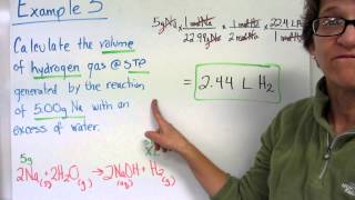 Gas Stoichiometry for Gases at STP [upl. by Ilrak]