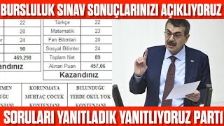 Bursluluk Sınav Sonuçlarınızı Açıklıyoruz PART1 [upl. by Ennaegroeg604]