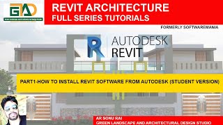 HOW TO INSTALL REVIT SOFTWARE FROM AUTODESK FREE STUDENT VERSION PART 1 gladstudioarchitects [upl. by Mozza95]