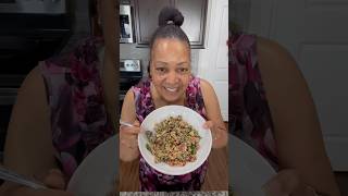 My Favorite Tri Quinoa Salad with Kale amp Salmon  Healthy amp Delicious😋goodeats healthyrecipes [upl. by Dyrrej]