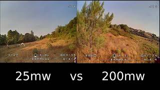 Eachine EV200d  range test  25mw and 200mw [upl. by Aicirtan]