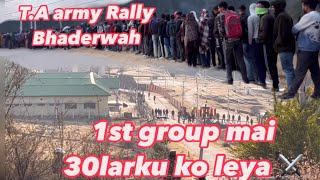 TA Rally 2025  At Bhaderwah Chinta  TA Army rally  1st day all jk ut rally [upl. by Thad]