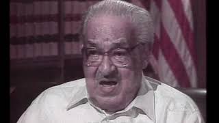 Thurgood Marshall Interview with Sam Donaldson July 26 1990 [upl. by Ettenan]