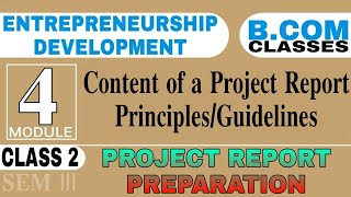 Content of a Project Report PrinciplesGuidelines for Preparation of Project Report [upl. by Emmeram]