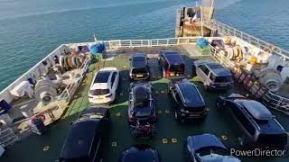 Onboard MV BARFLEUR Departing Cherbourg on 190823 [upl. by Rexford]