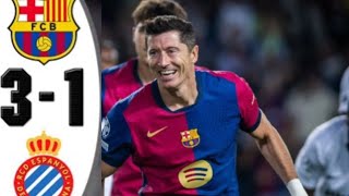 Barcelona vs Espanyol 31 Highlights amp All Goals  LaLiga 2024  Full Match Highlights 2024 [upl. by Judas]