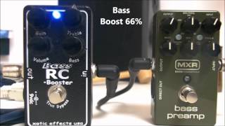 MXR M81 Vs Xotic Bass RC Booster [upl. by Vasos]