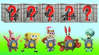 Oh no Spongebob is in jail Pick the right key to set Spongebob free  Funny Spongebob Animation [upl. by Aseek]