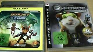 UnboxingUnpacking  Ratchet and Clank a Crack in Time amp GForce  Agenten mit Biss  PS3 German [upl. by Egduj]