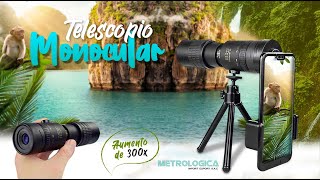 Telescopio monocular para celular con 300x unboxing y modo de uso [upl. by Raji]