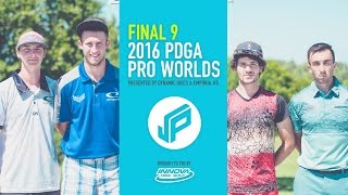 2016 PDGA Pro Worlds Final 9  WysockiMcBethLocastroColglazier [upl. by Noonan244]