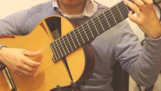 Ballade Pour Adeline Guitar Cover One Man Band [upl. by Ettezus]