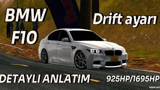 BMW F10 Drift ayarı  925 hp  1695 hp  Car Parking Multiplayer [upl. by Aidne]