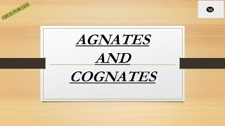 AGNATES AND COGNATES HINDU SUCCESSION ACT1956 HINDU LAW  BY ADVVIDHI SRIVASTAVA [upl. by Yrkcaz416]