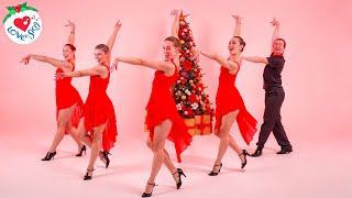 Feliz Navidad Dance Christmas Song with Easy Choreography 💃🕺 [upl. by Daj]