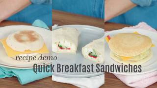 Breakfast Sandwich Maker Recipes [upl. by Amsaj]