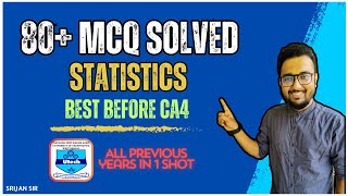 80 Statistics MCQ Solved with Concept  MAKAUT  PYQ  CA4  BSM201 [upl. by Tager63]