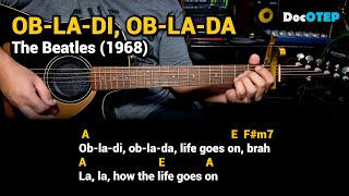 ObLaDi ObLaDa  The Beatles 1968 Easy Guitar Chords Tutorial with Lyrics [upl. by Yasdnyl]