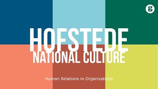 Hofstede National Culture [upl. by Tjaden]