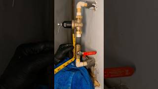 Replacing a water pressure regulator and shut off valve on CPVC 💦 plumbing plumber asmr diy [upl. by Akissej]