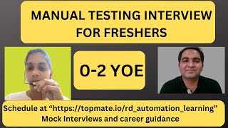 Manual Testing Interview Questions amp Answers  RD Technical Learning [upl. by Clara948]