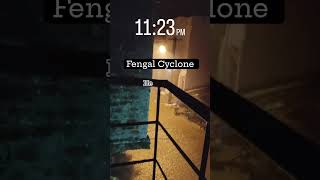 fengal cyclone current situation cyclone fengalcyclome pondicherry heavyrain nonstoprain [upl. by Odnarb305]