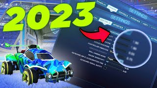 MELHORES CONFIGURAÇÕES 2023 no ROCKET LEAGUE  Câmera Sensibilidade e Controles [upl. by Ranit280]