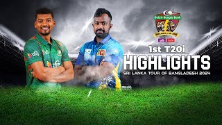 Bangladesh vs Sri Lanka Highlights  1st T20i  Sri Lanka tour of Bangladesh 2024 [upl. by Retloc427]