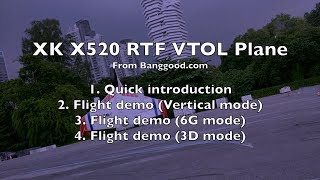 XK X520 RTF VTOL Plane✈️  Review [upl. by Harifaz]