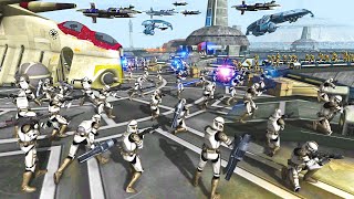 Droid Army INVASION of KAMINO DEFENSES  Men of War Star Wars Mod [upl. by Angelique155]