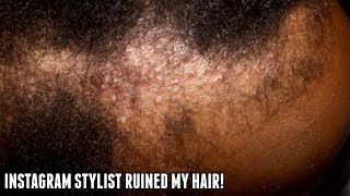 I LET THE INSTAGRAM STYLIST RUIN MY HAIR NATURAL HAIR HORROR STORY [upl. by Etnuaed]