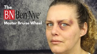 How to use the Ben Nye Master Bruise Wheel  Special Effects Makeup Tutorial  FX Makeup [upl. by Nibroc]