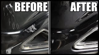 How To Repair Bumper DAMAGE amp SCRATCHES  5 Minute Fixes  DIY  Spray Can Aerosol [upl. by Annehs]