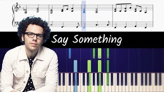 How to play piano part of Say Something by A Great Big World and Christina Aguilera [upl. by Augie277]