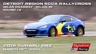 2024 DRSCCA RallyCross Rnd 2  19 Subaru BRZ  Milan Dragway [upl. by Dame]