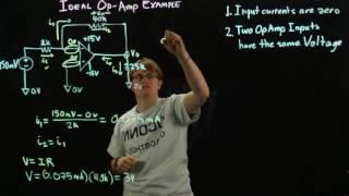 Circuits 1  Ideal Opamp Example [upl. by Lena]