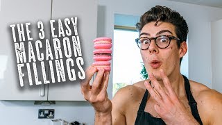 3 Easy Macaron Fillings  Topless Baker [upl. by Georges]