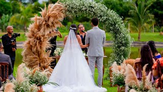 VOTOS DE CASAMENTO MAIS LINDO  MARCELLA BRAGANÇA amp EMMANUEL CAXITO [upl. by Ezara820]