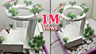 Awesome New Table Top Waterfalls Water Fountain  Cemented Rain Fountain [upl. by Laenaj]