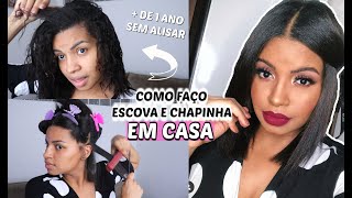 Como Fazer Uma Escova em Cabelo Cacheado [upl. by Aihseyk673]