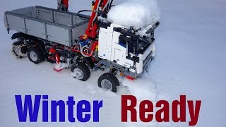 Winter Ready Lego Technic 42043 MercedesBenz Arocs 3245 MOD7 [upl. by Raimes]