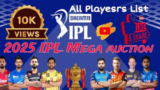 IPL 2025 Mega Auction all team player list ipl ipl2025 [upl. by Ammadis]