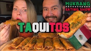 TAQUITOS MUKBANG with Dolcefoodie Networking [upl. by Bast491]