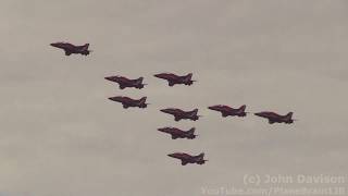 2019 Atlantic City Air Show  RAF Red Arrows [upl. by Airdnaxila]