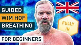 Wim Hof Method Guided Breathing for Beginners 3 Rounds Slow Pace [upl. by Ylatan]