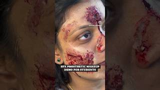 SFX PROSTHETIC MAKEUP DEMO FOR STUDENTS pratyushamakeupartist8853 [upl. by Fredra]