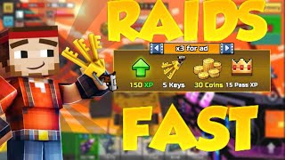 How to SPEEDRUN Raids EASILY Pixel Gun 3D [upl. by Rogergcam]